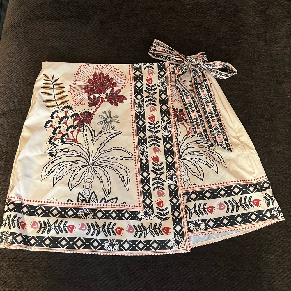 Sz L Boho Wrap Skirt